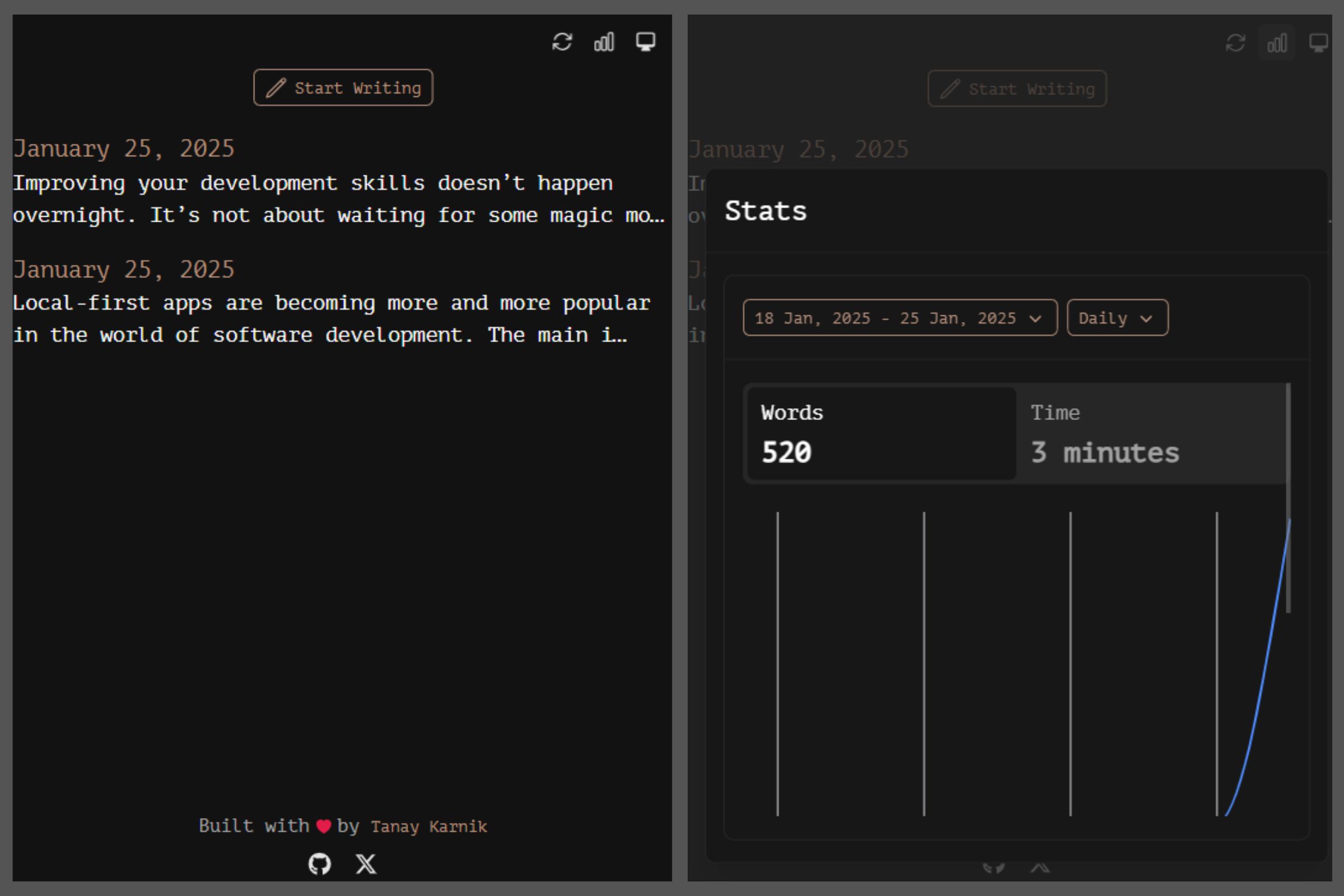 Writing App